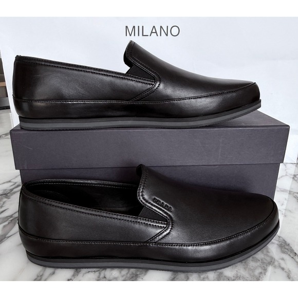PRADA 4D3224 Black Soft Leather Loafers Shoes  - NEW - US 9.5 UK 8.5 main image 7
